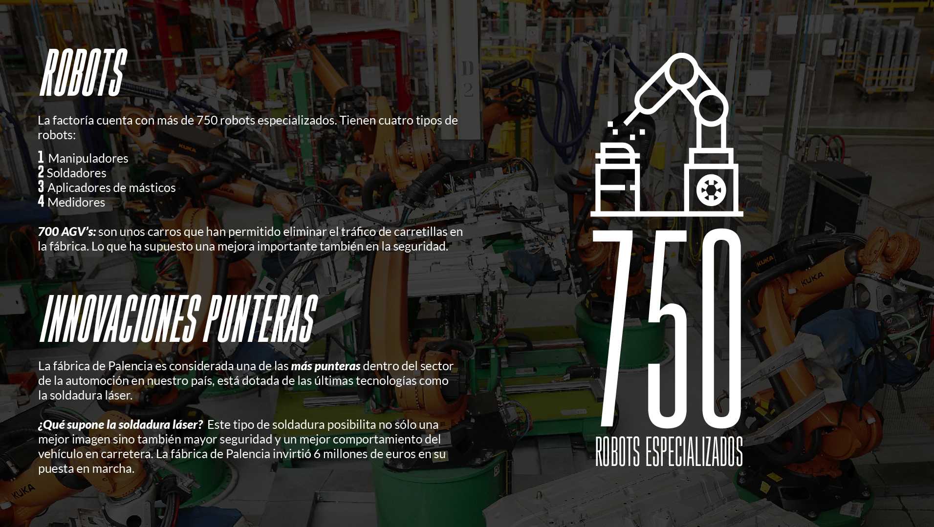 750 robots especializados en Renault Palencia 